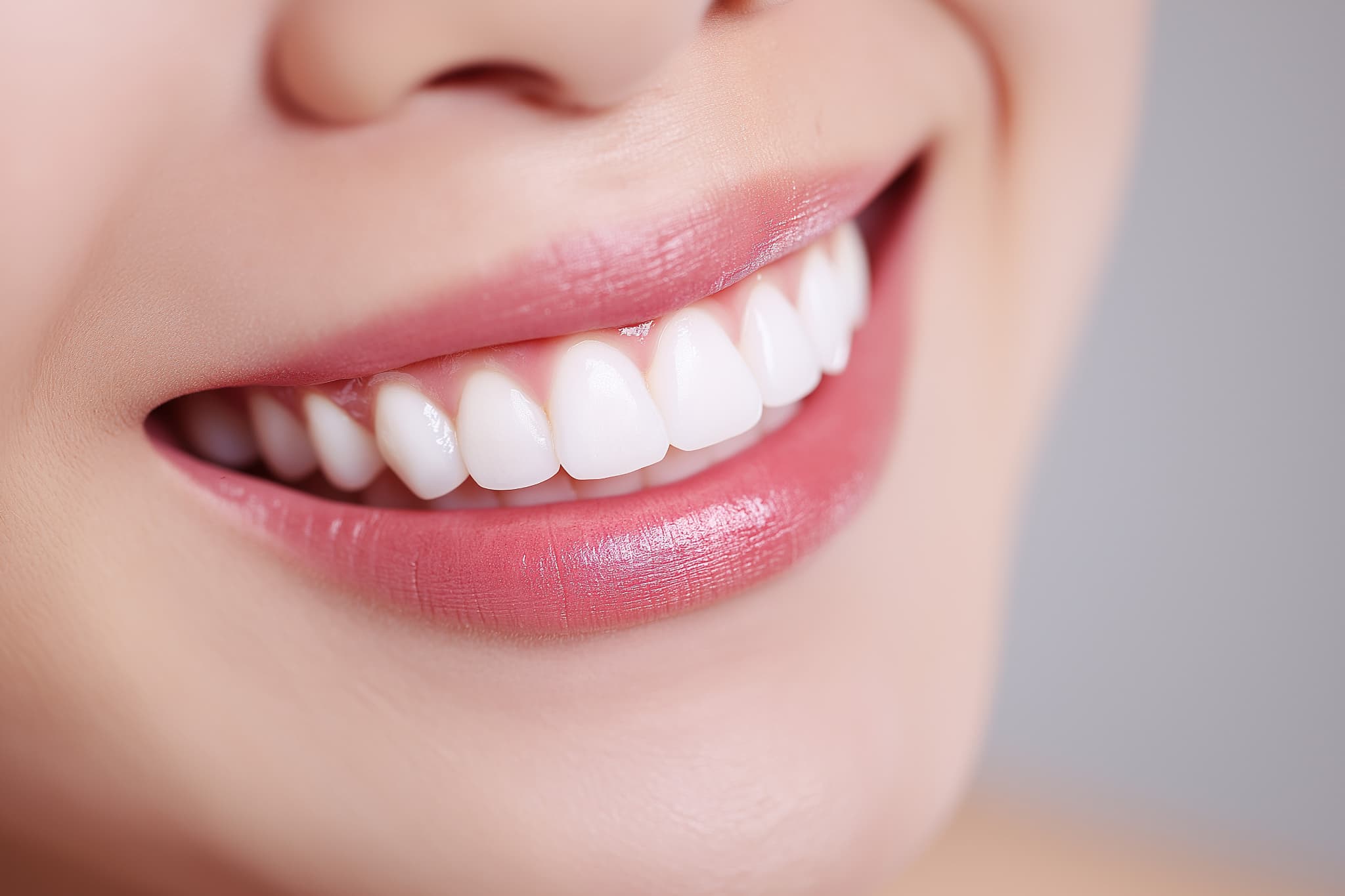 前歯が綺麗な口元